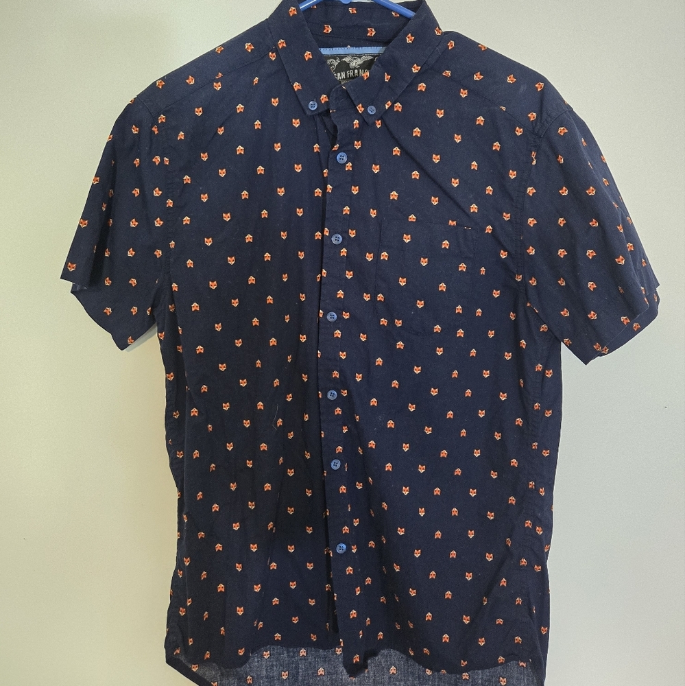 Men's short sleeve button up